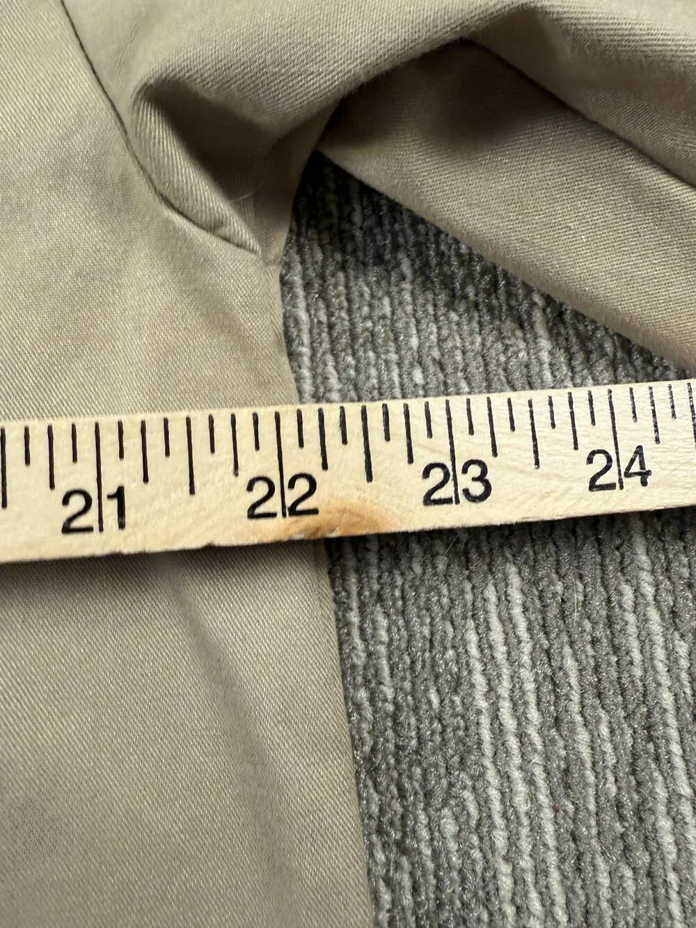 Dickies Shirt Mens Medium Beige Solid Long Sleeve Workwear Button Up Twill Flex